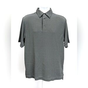 FOOTJOY Men’s black with white stripe golf polo size M